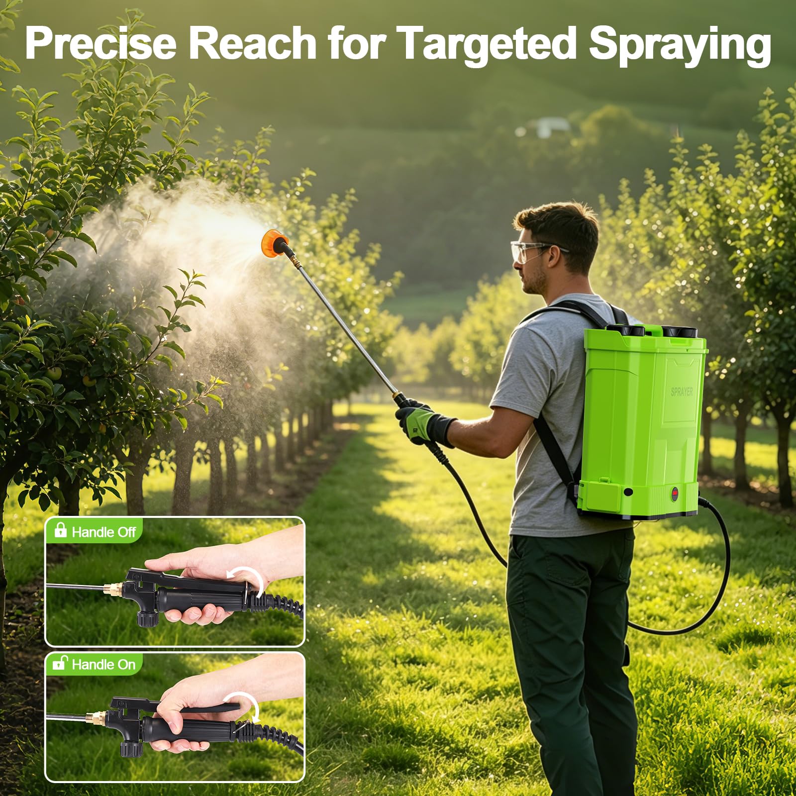 Ublue assortment of eight nozzles and accessories for versatile spraying