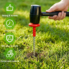 UCandy pointed tip detail demonstrating easy ground penetration and secure hold