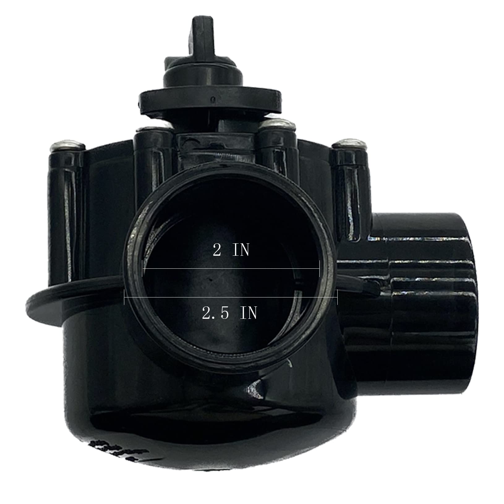 UcarSoon top view of handle and ports showing clear flow control labeling benefit