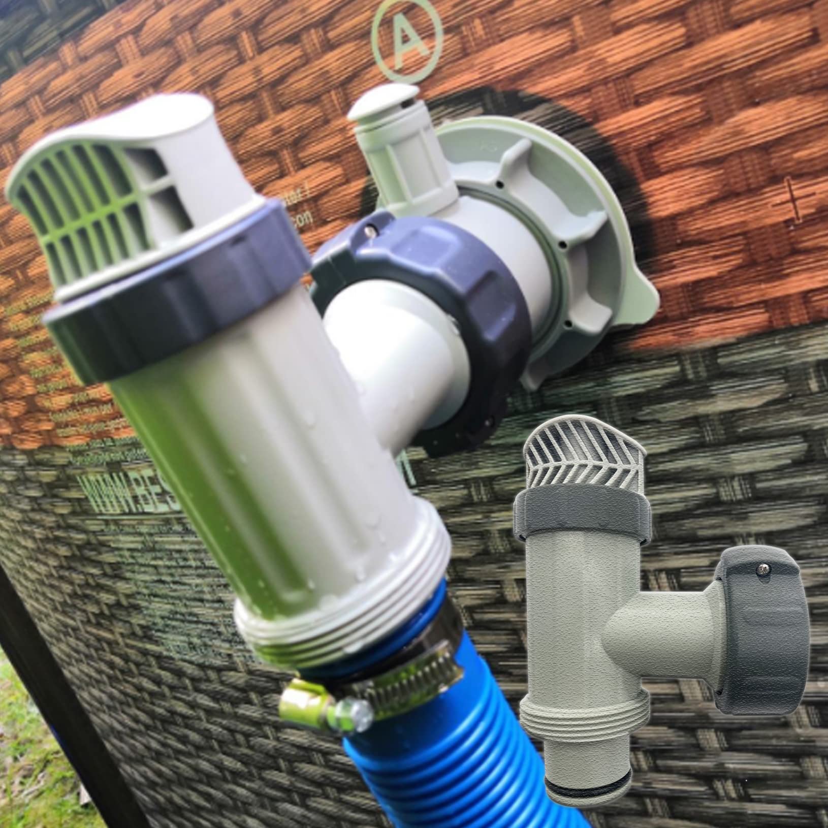 UcarSoon inlet nozzle installed on pool wall demonstrating secure fit and steady water delivery