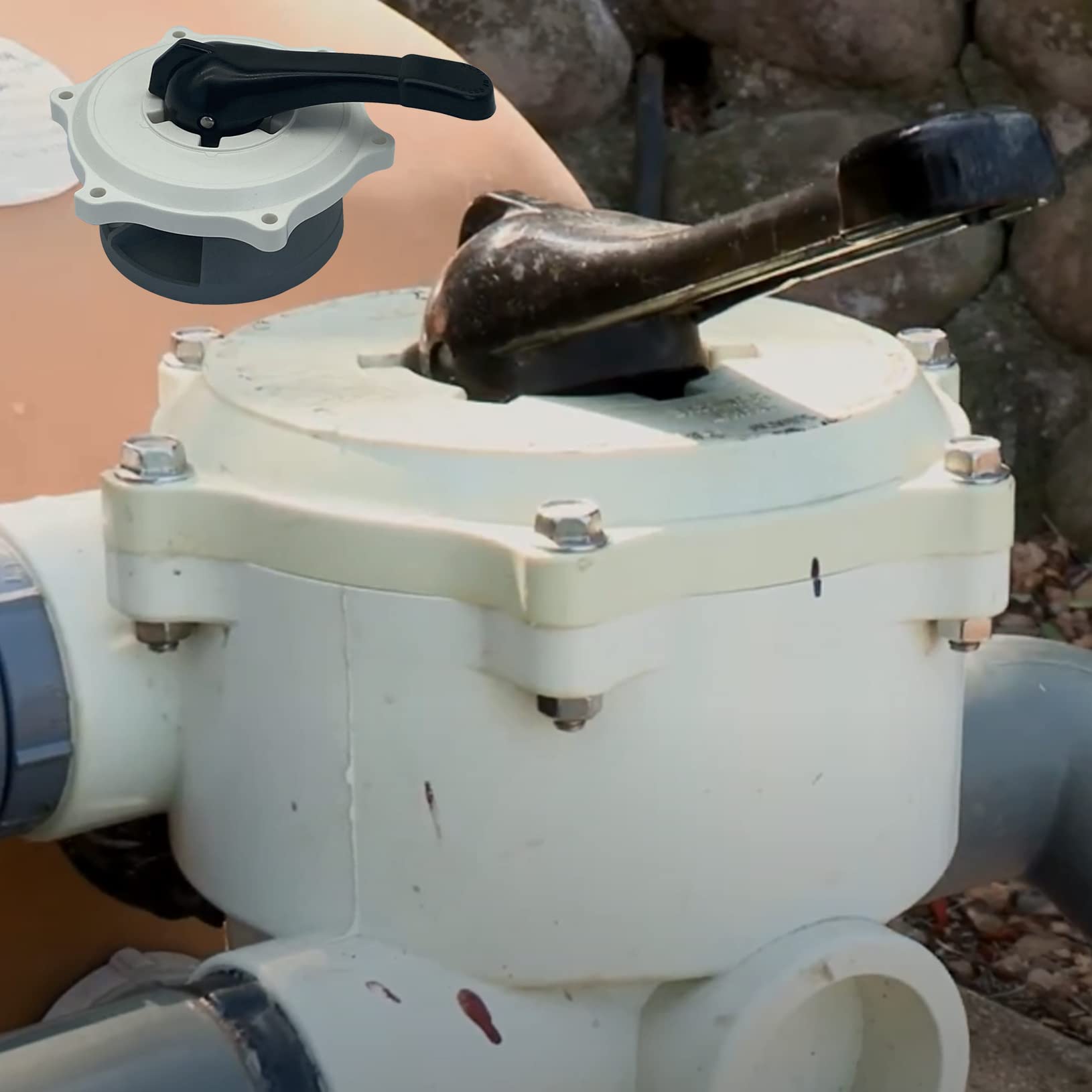UcarSoon valve installed in pool plumbing demonstrating easy retrofit