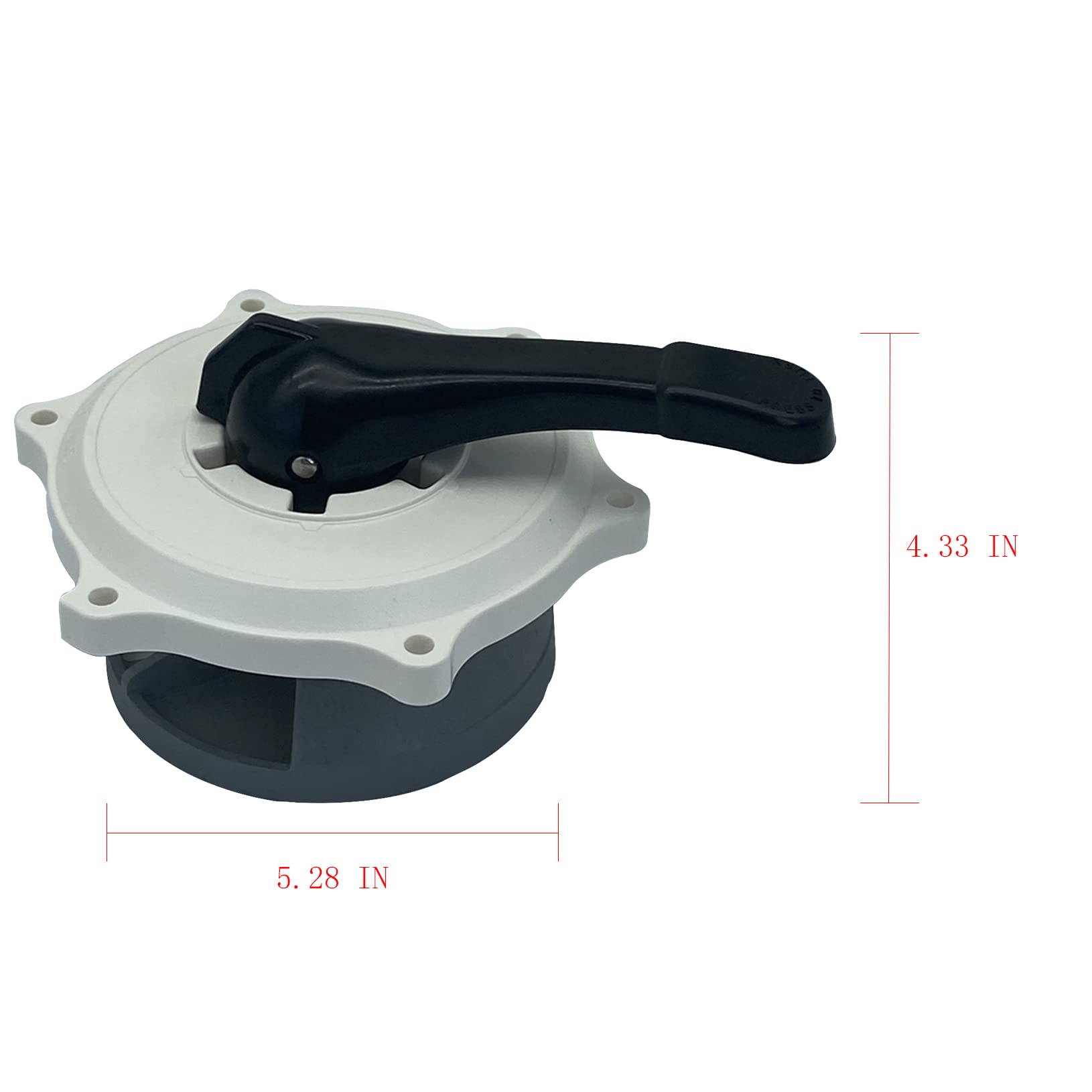 UcarSoon valve side profile highlighting compact design and mounting alignment
