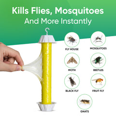UCatch hanging on patio near door to reduce outdoor flies