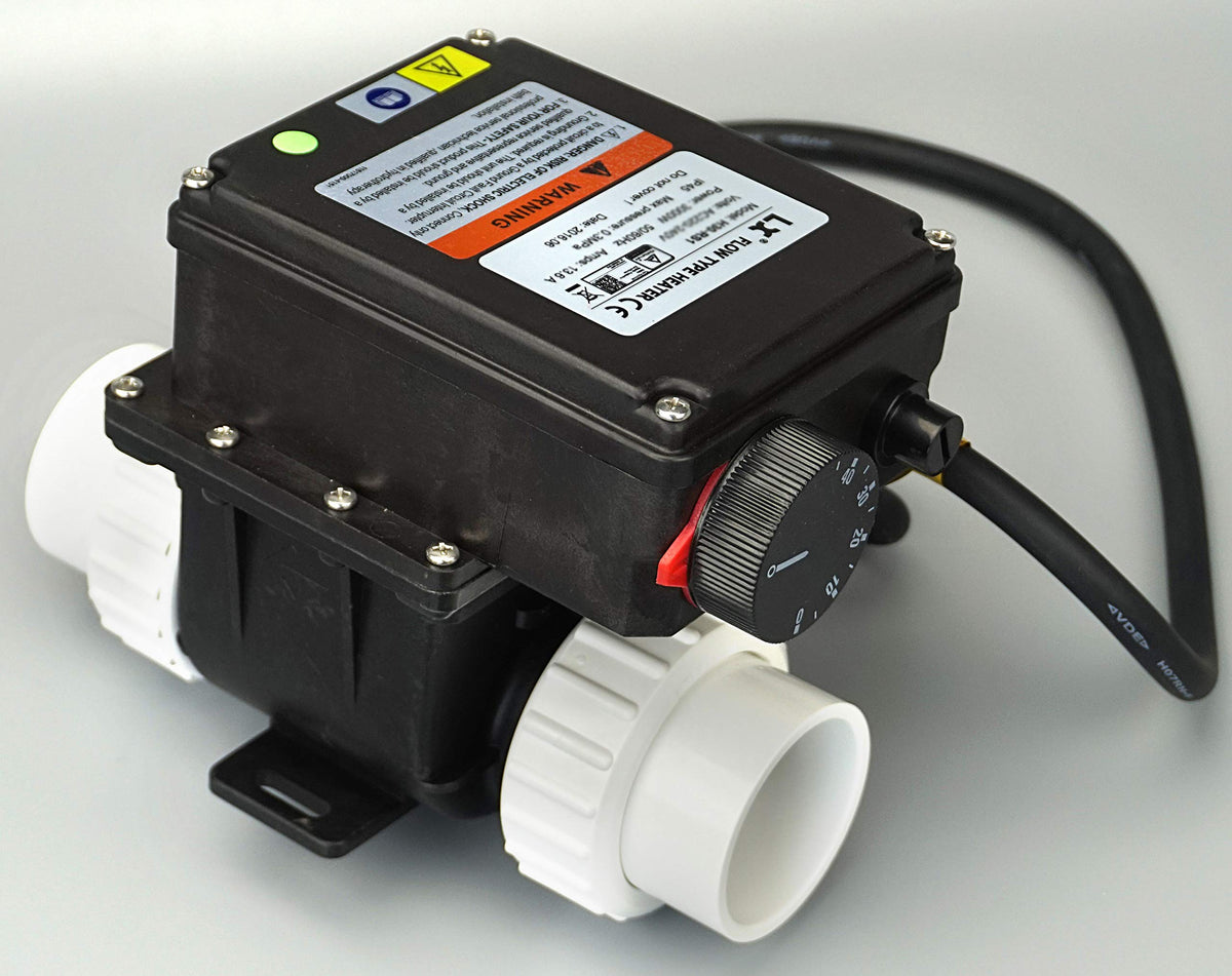 UCEDER heater front view showing compact unit and reliable performance