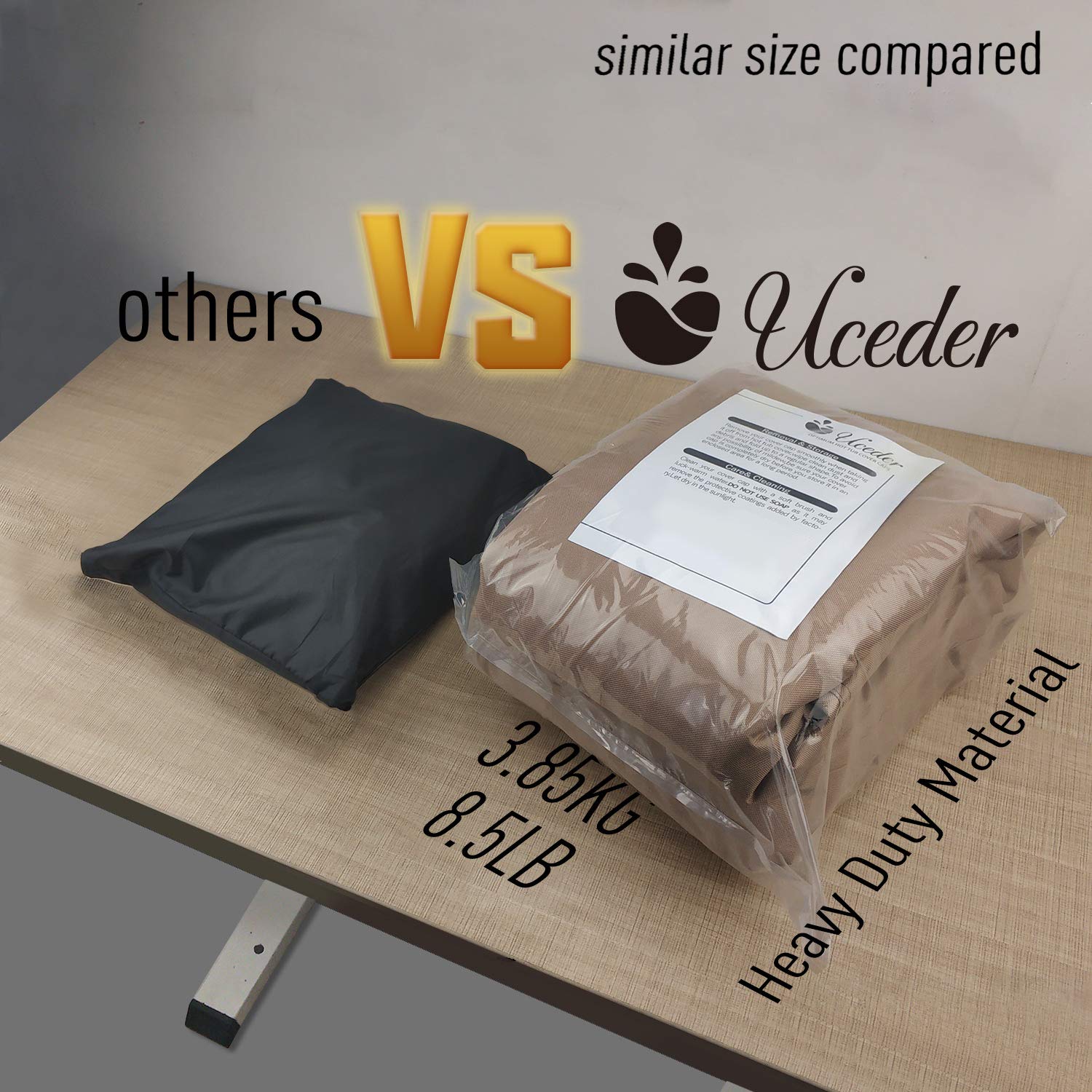 UCEDER lifestyle patio image showing cover protecting spa in yard