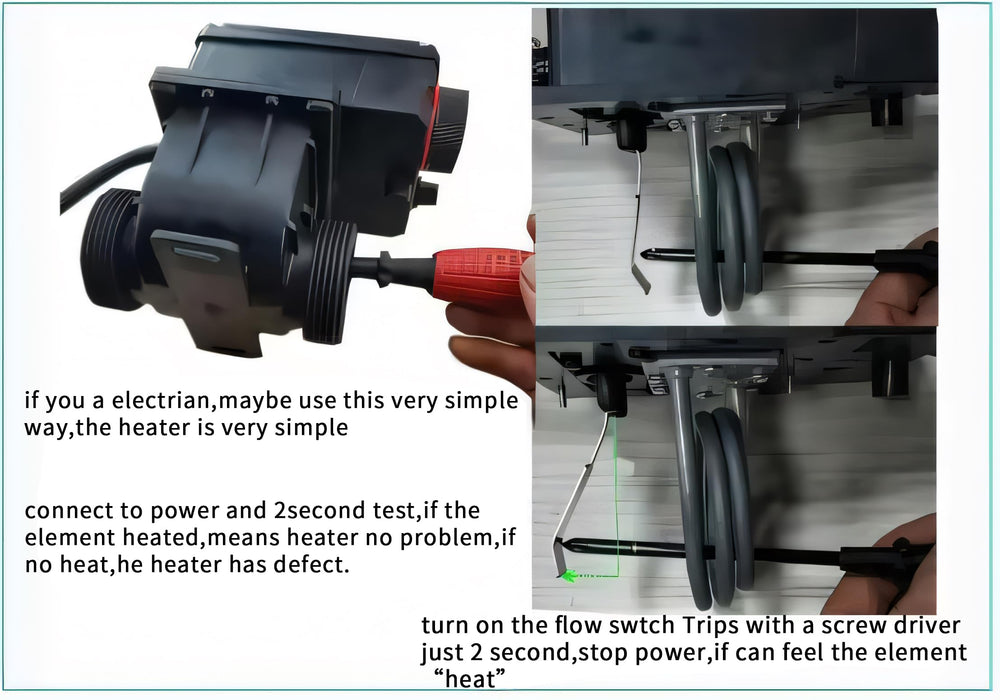 UCEDER unit arrow showing correct flow direction to ensure proper operation