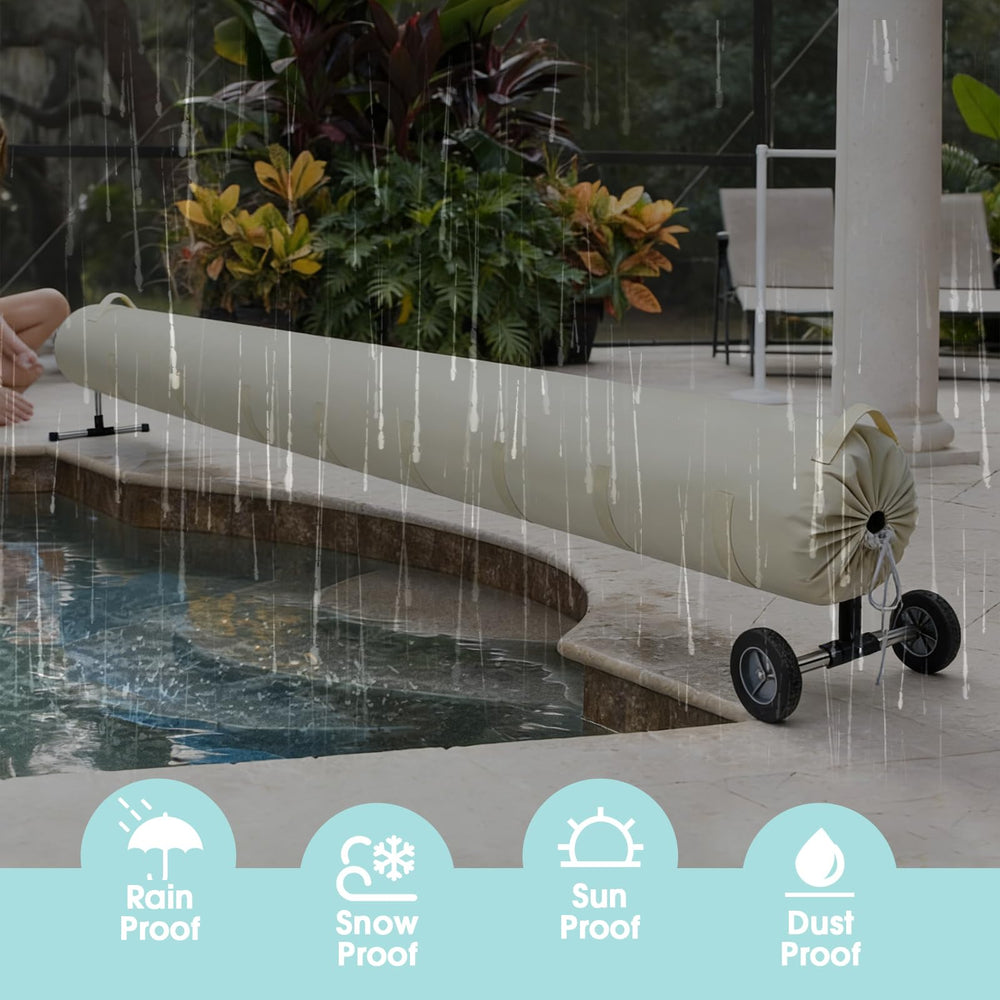 UCEDER adjustable strap and drawstring detail for quick installation