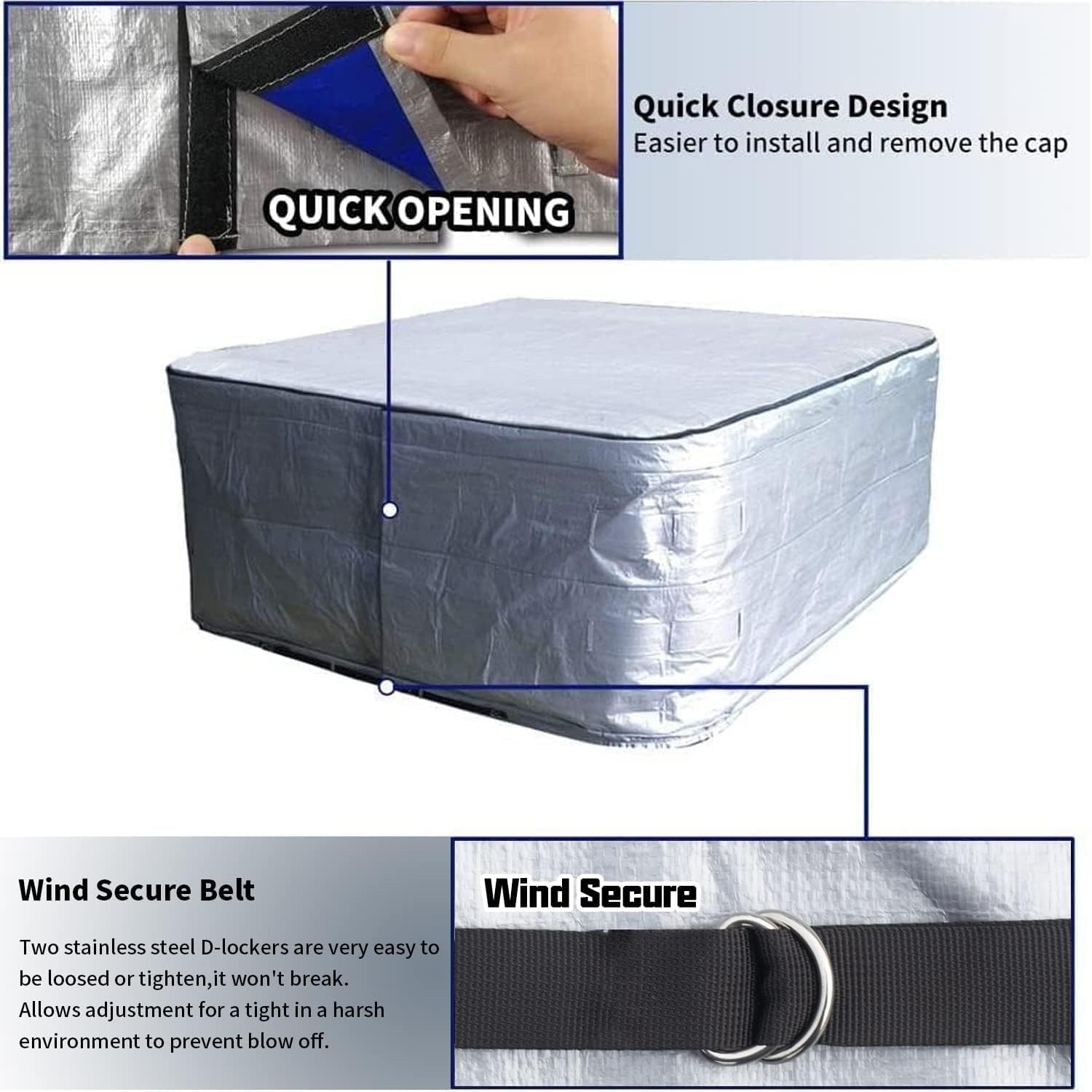 UCEDER waterproof seam stitching protecting the underlying hard cover