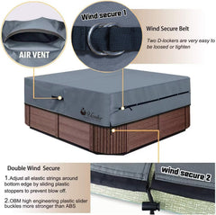 UCEDER TPU backing label highlighting waterproof layer benefit