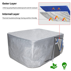 UCEDER wind belt with stainless D-lockers for secure weather resistance