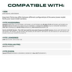 UDC Mower Belts profile showing belt cross-section and durable cover