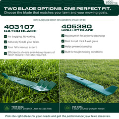 UDC Parts close-up of sharpened edge showing ready-to-mow performance