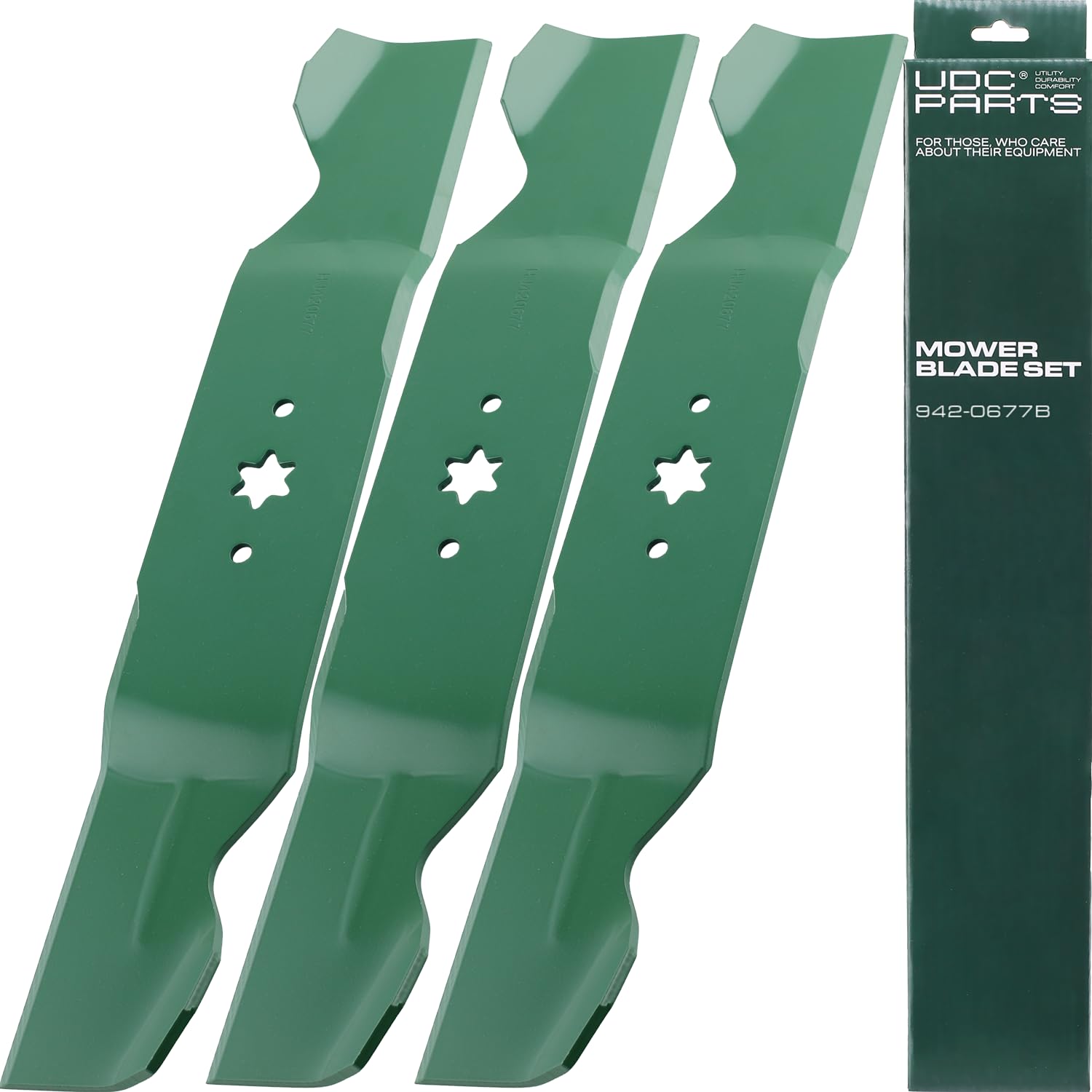 UDC Parts blade front view showing full 18-1/2" length and even edges for reliable cutting