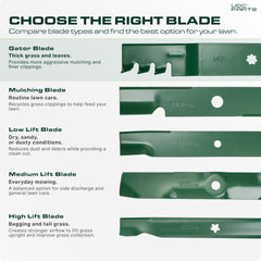 UDC Parts close-up of blade profile showing air lift for improved cut