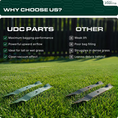 UDC Parts center hole and air slot detail showing accurate OEM-fit alignment