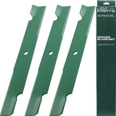 UDC Parts front packaging showing three 60-inch replacement blades for quick identification and purchase