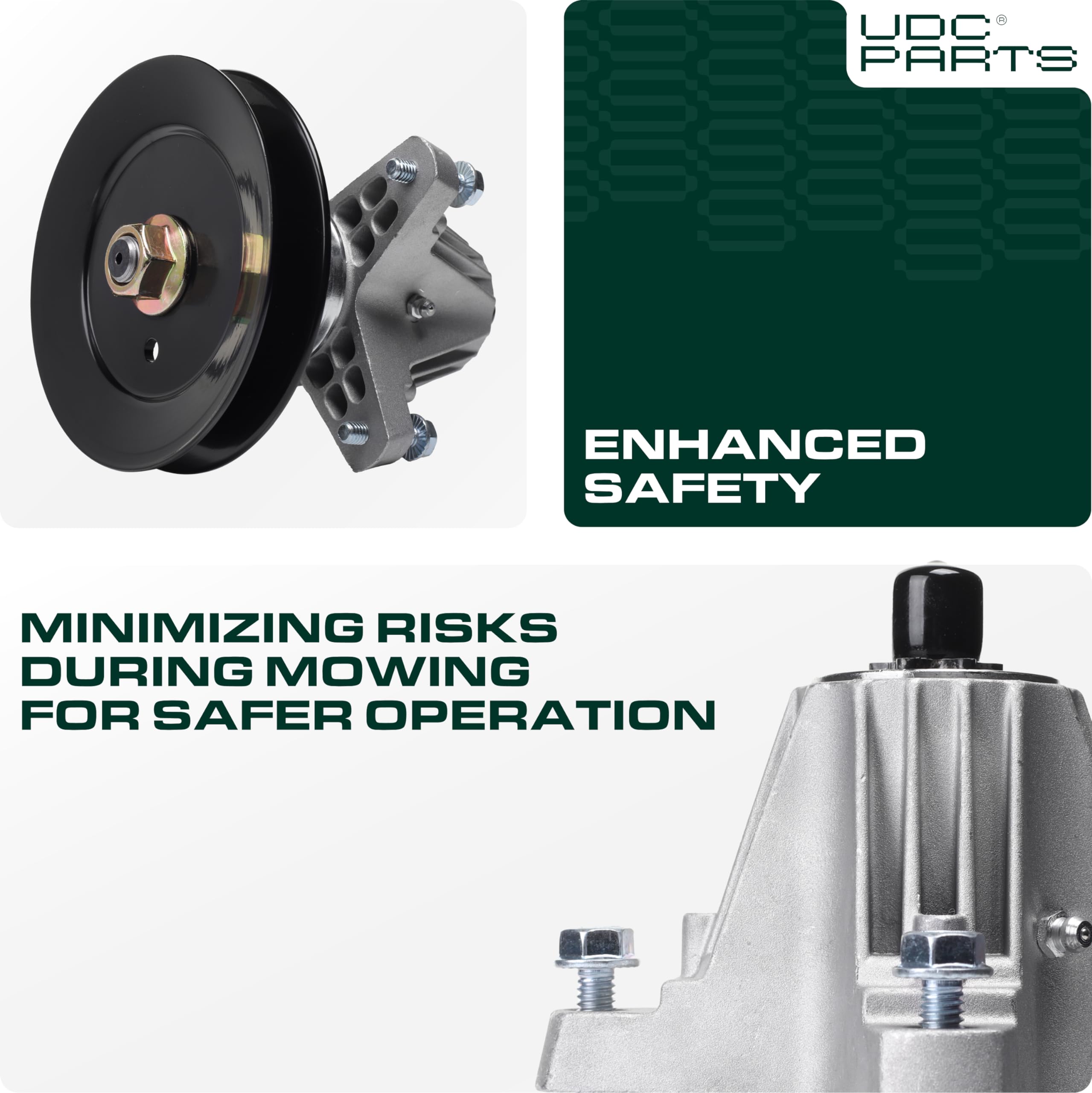 UDC Parts spindle close bearing shot illustrating durable construction