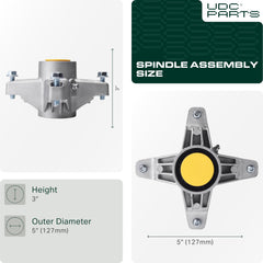 UDC Parts close-up of hub and shaft highlighting durable machining and bearing fit