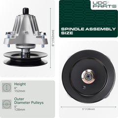 UDC Parts close-up of pulley and bearing for smooth rotation benefit