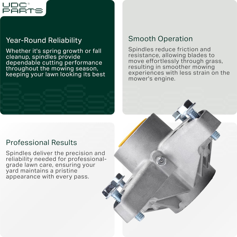 UDC Parts spindle side profile showing 3 inch height and 5 inch outer diameter measurements