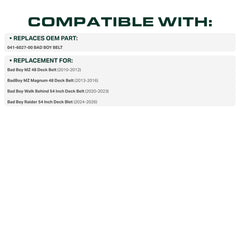UDC Mower Belts cross-section of aramid cords highlighting high strength