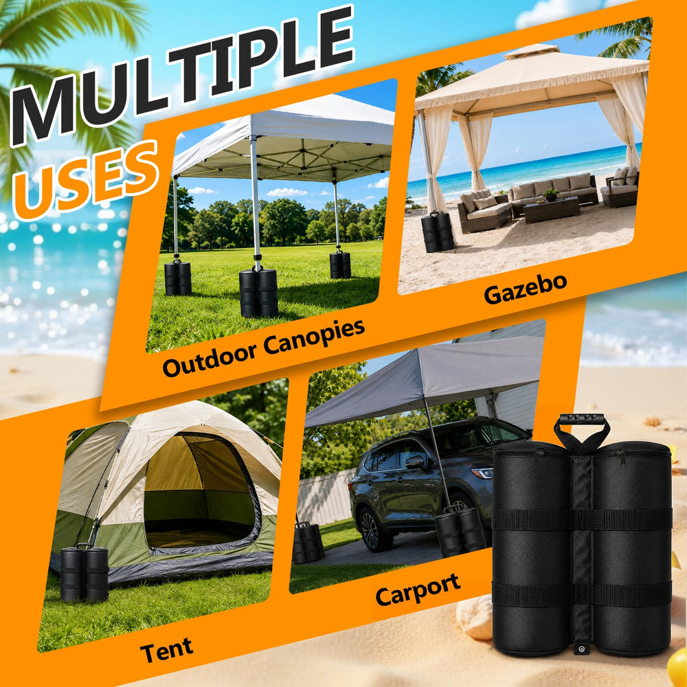 UEAKPIC sandbag folded flat for storage illustrating easy transport and compact size