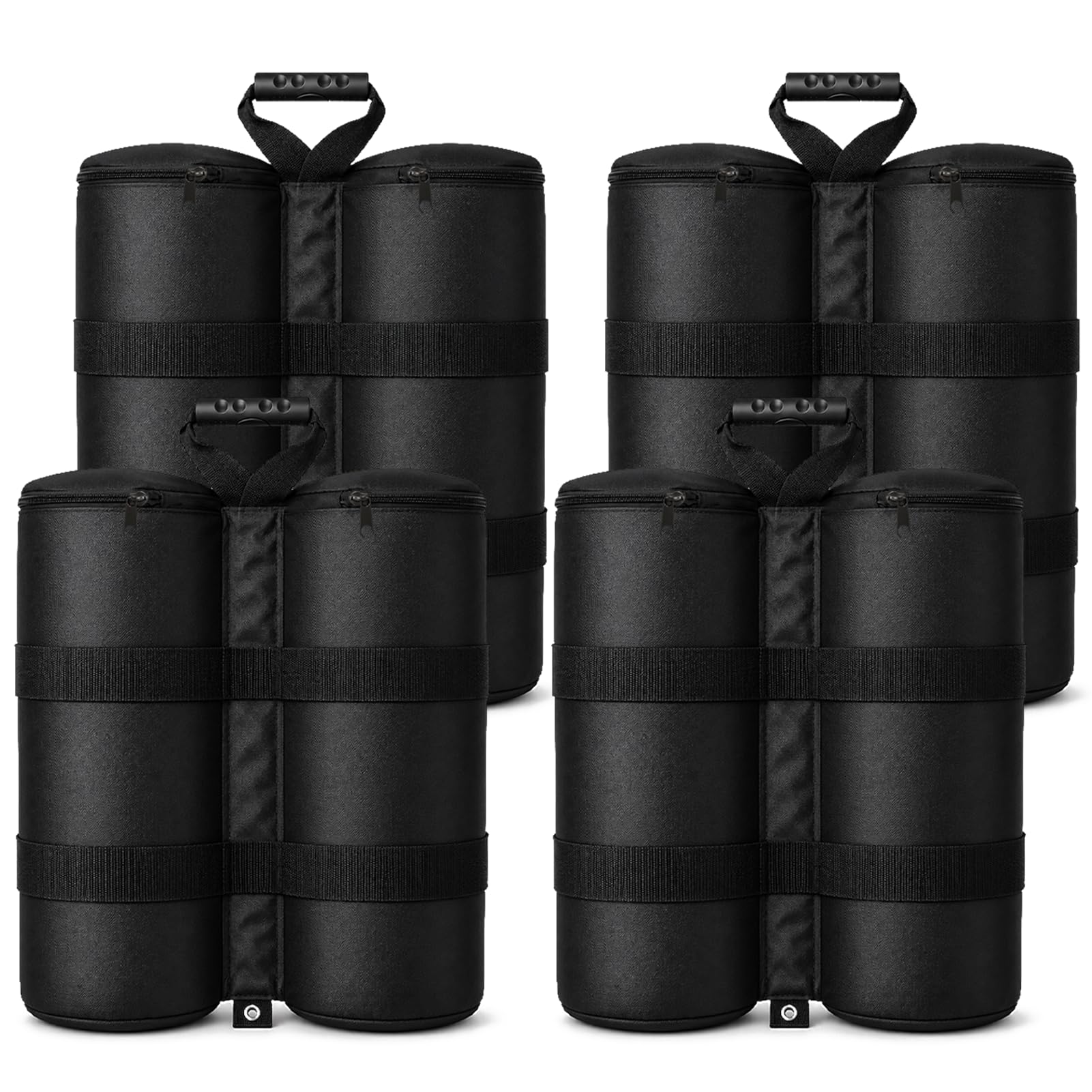UEAKPIC front view of four sandbags showing full set and buckles for reliable anchoring