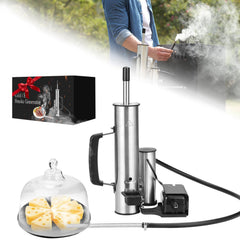 Ueiticsk front view showing compact electric smoker generator and benefits