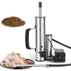Ueiticsk front view stainless steel smoke generator showing compact design and portability