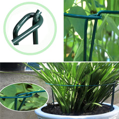 UEUORF stakes supporting tomato plant in garden promoting upright growth and fruit protection