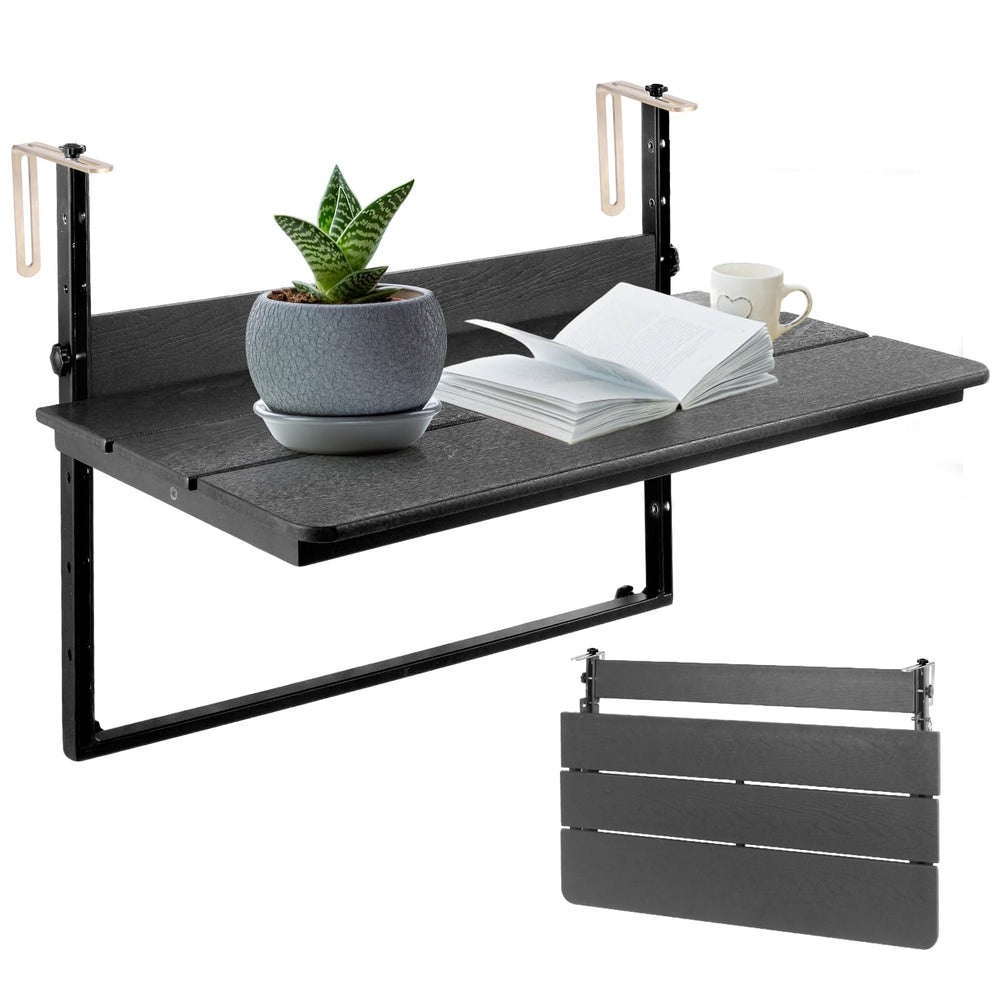 UFavo Home front view of table mounted open showing compact usable surface