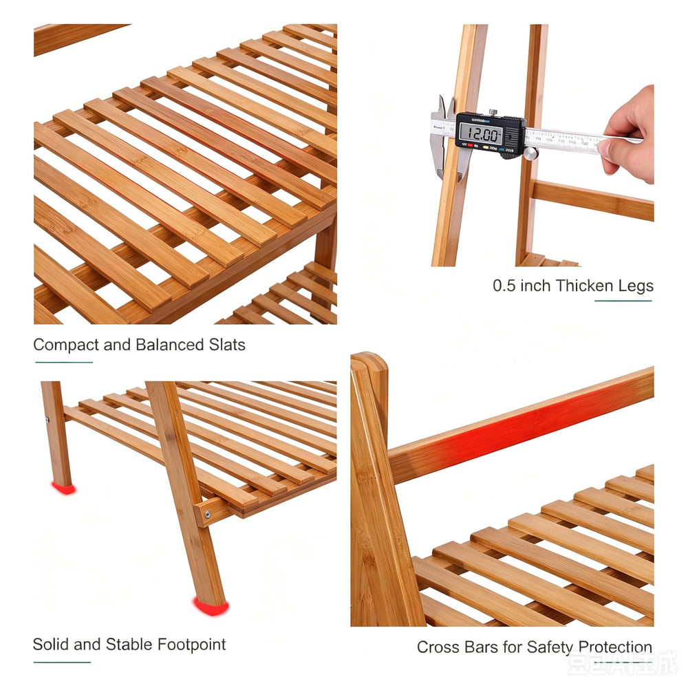 Ufine bamboo hardware and assembly label close-up for easy setup benefit