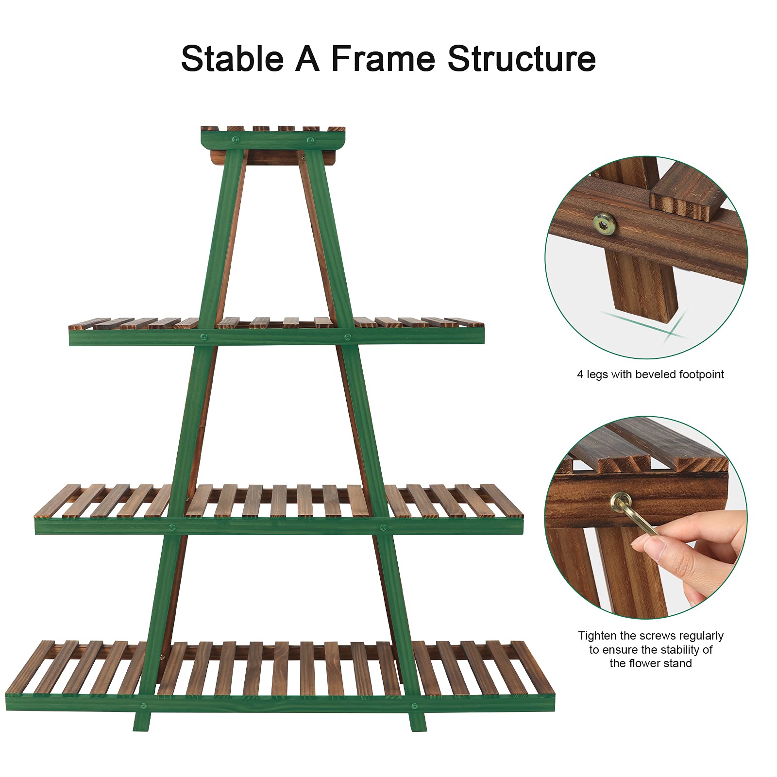 Ufine plant stand next to ruler demonstrating overall dimensions and scale