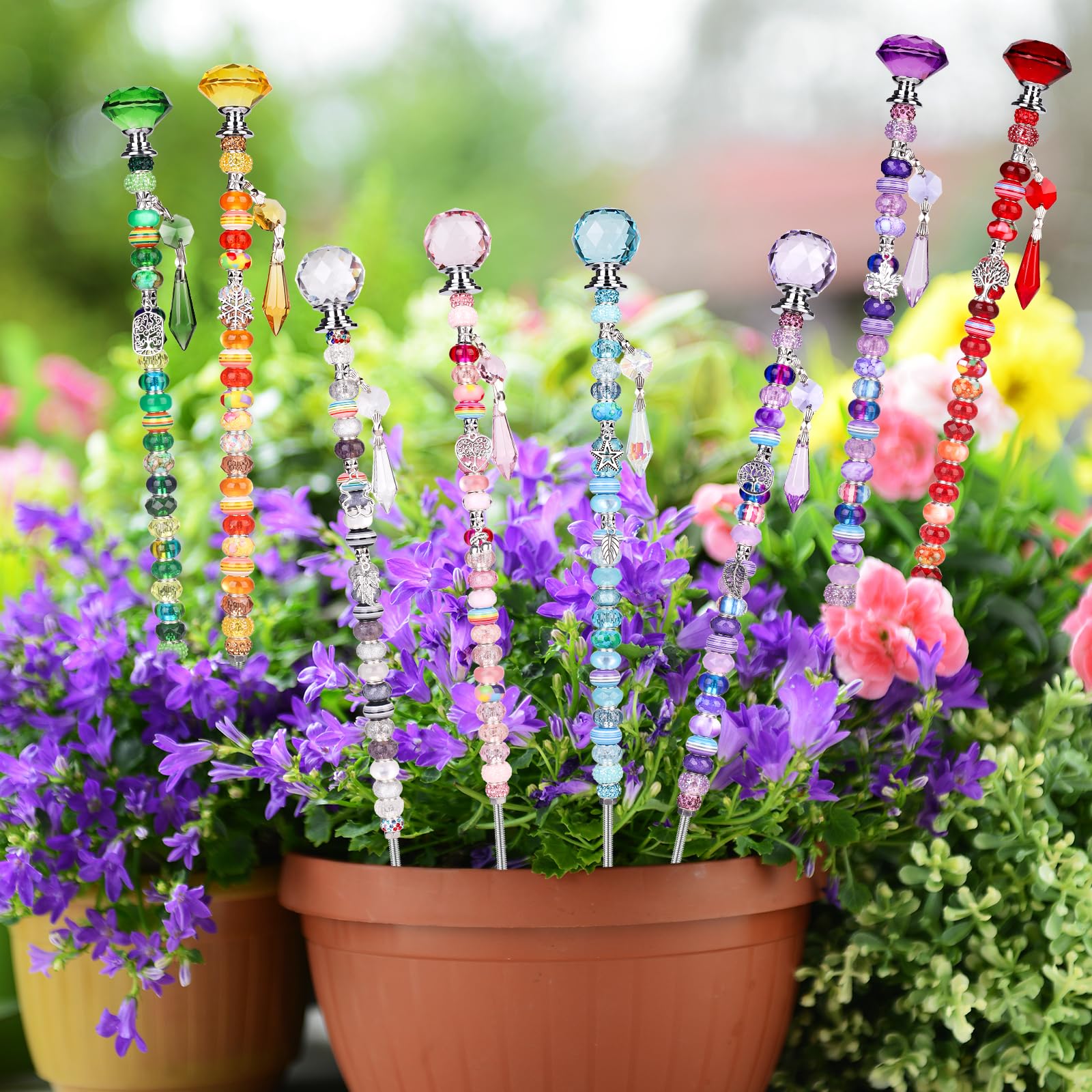 UFU assembled 12-inch fairy wand in plant pot demonstrating decorative impact