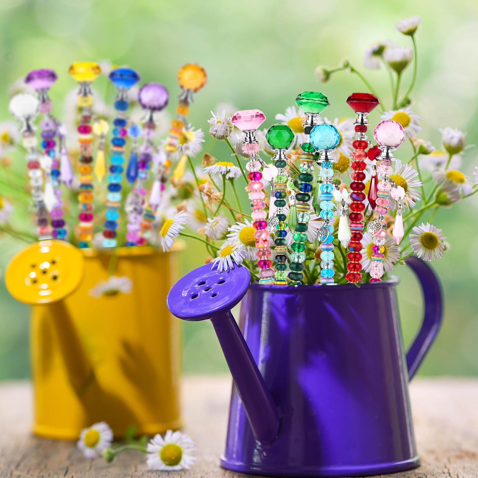UFU assembled fairy wand placed in a plant pot adding decorative height
