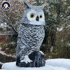 Ugold owl glowing eyes close-up highlighting nighttime visual appeal