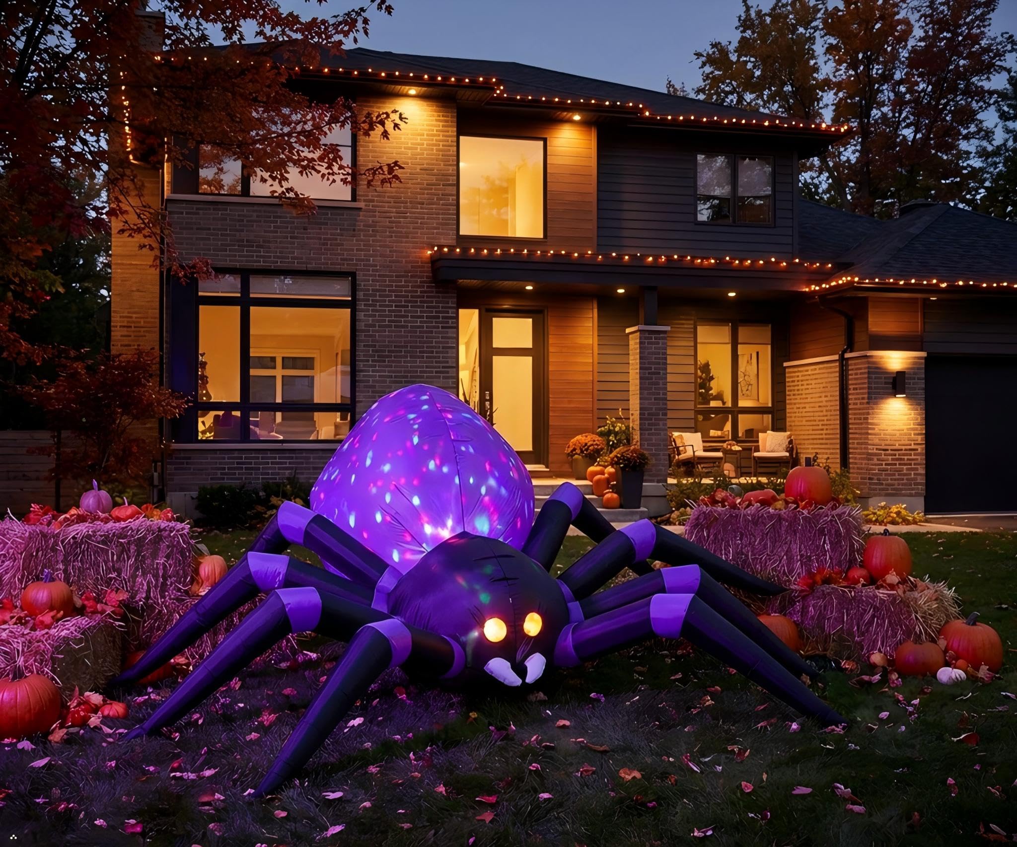 UHAVWILL spider next to a person for clear six-foot size comparison