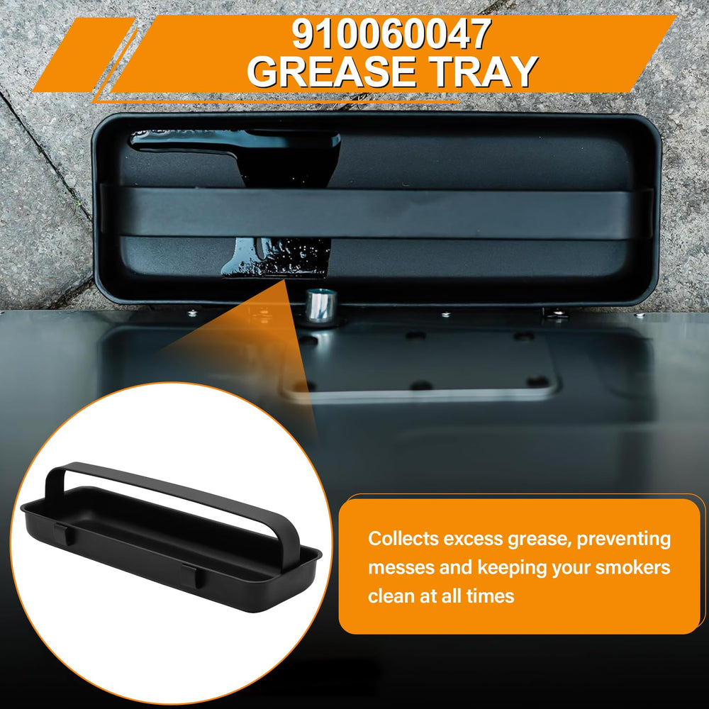 UHEGDRR tray visible in outdoor smoker setup keeping interior tidy