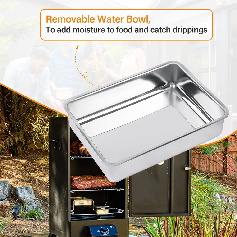 UHEGDRR bowl installed inside Masterbuilt smoker illustrating easy drop-in replacement benefit