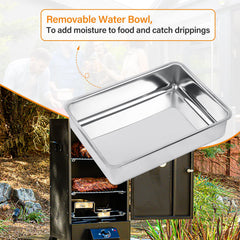 UHEGDRR bowl installed inside Masterbuilt smoker illustrating easy drop-in replacement benefit