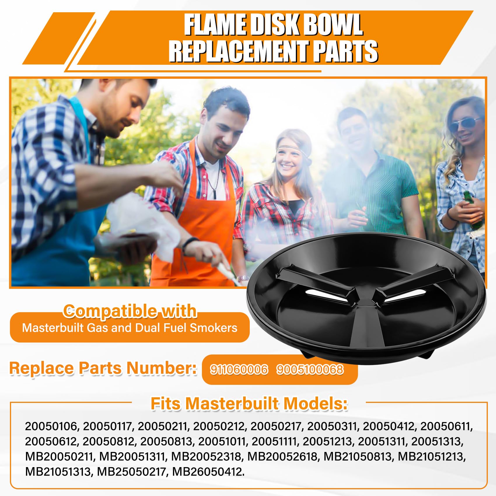 UHEGDRR flame disk bowl used as wood-chip tray adding smoke flavor to foods
