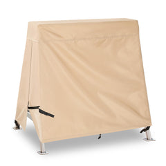 uHousDeco front view full cover protecting swing against weather