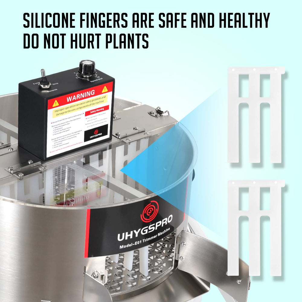 UHYGSPRO silicone fingers close-up, food-grade protection preserves flower integrity