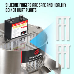UHYGSPRO silicone fingers close-up, food-grade protection preserves flower integrity
