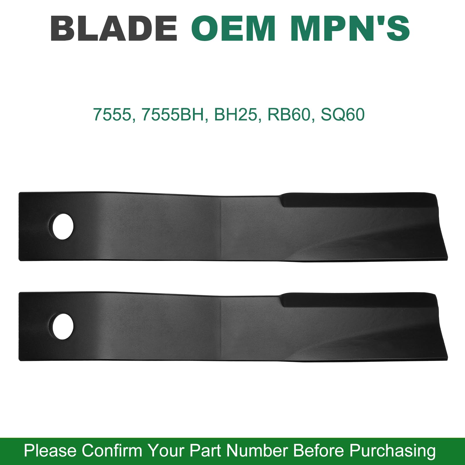 UIOWJC blade center hole pattern and bolt hole for correct mounting