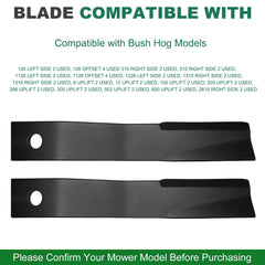 UIOWJC blades installed on a rotary cutter deck for quick replacement