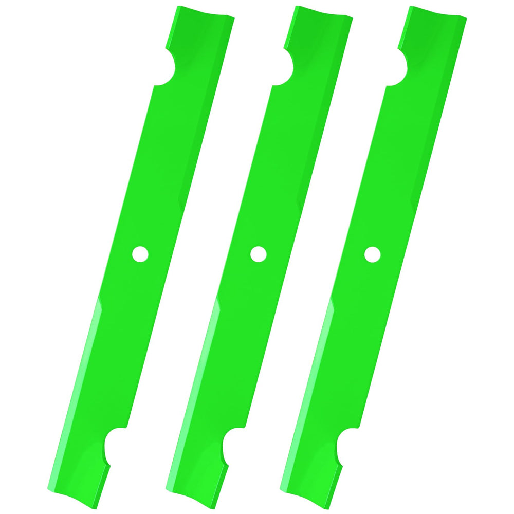 UIOWJC front view of 60" blade pack showing three blades and packaging, clear product presentation