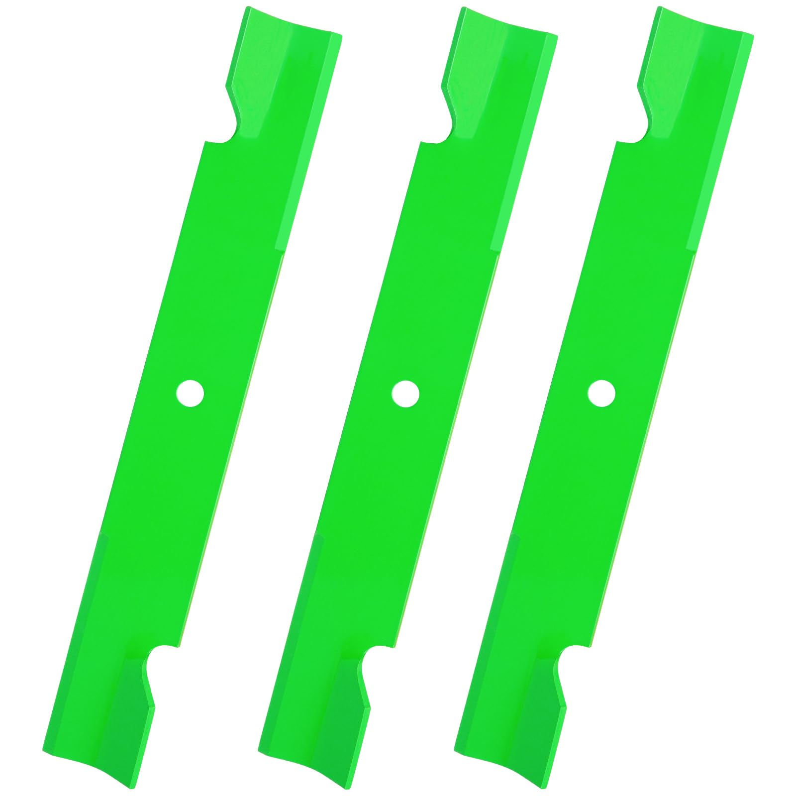 UIOWJC front view of three replacement blades showing fit and finish benefit