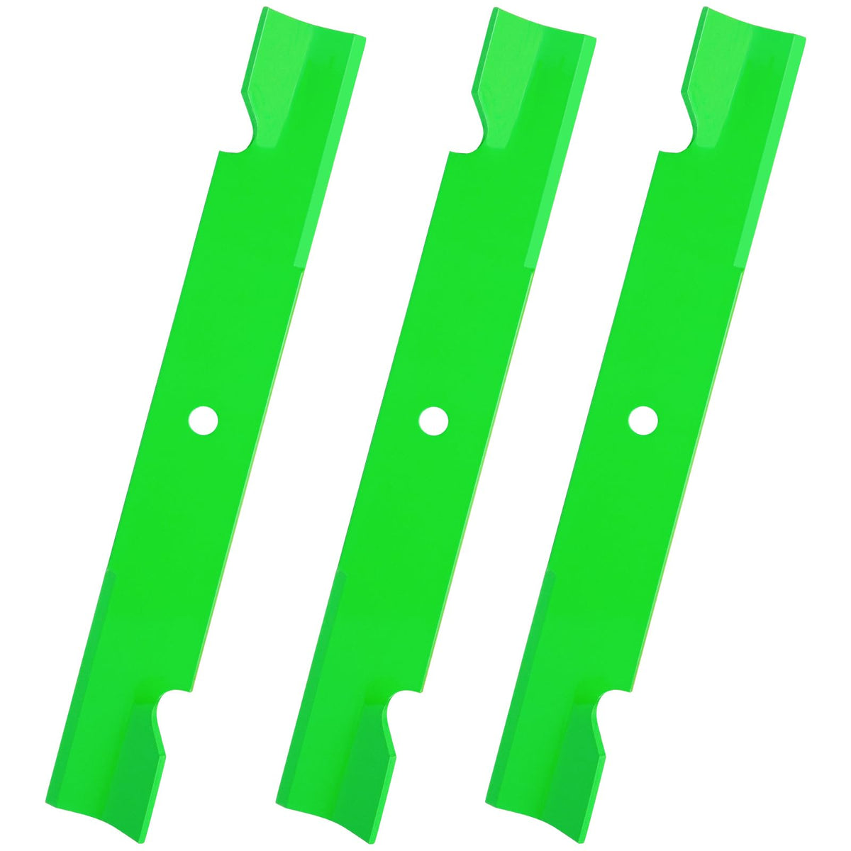 UIOWJC front view of three replacement blades showing fit and finish benefit