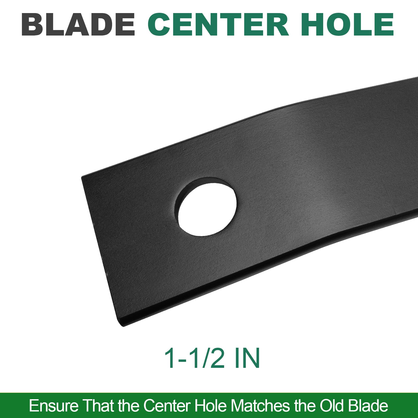 UIOWJC blade next to ruler showing length for accurate sizing